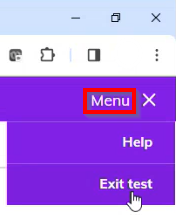 Can I close my test and finish it later - Step 1.png
