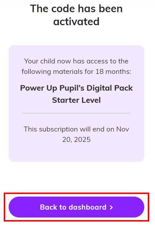 How do I activate learning materials for my child on Cambridge One - Step 5.png