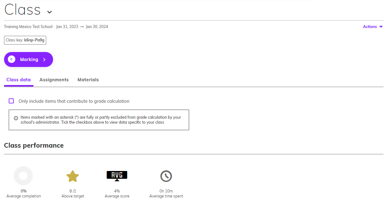 Can I view class data for my class based on its grade customisation settings And can I also see all progress data for my class (1).png