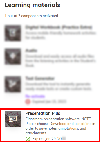 How do I install my Presentation Plus or Test Generator in a Windows device - Step 1 My library.png