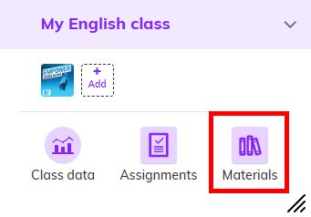 Screenshot of a class highlighting 'Materials'